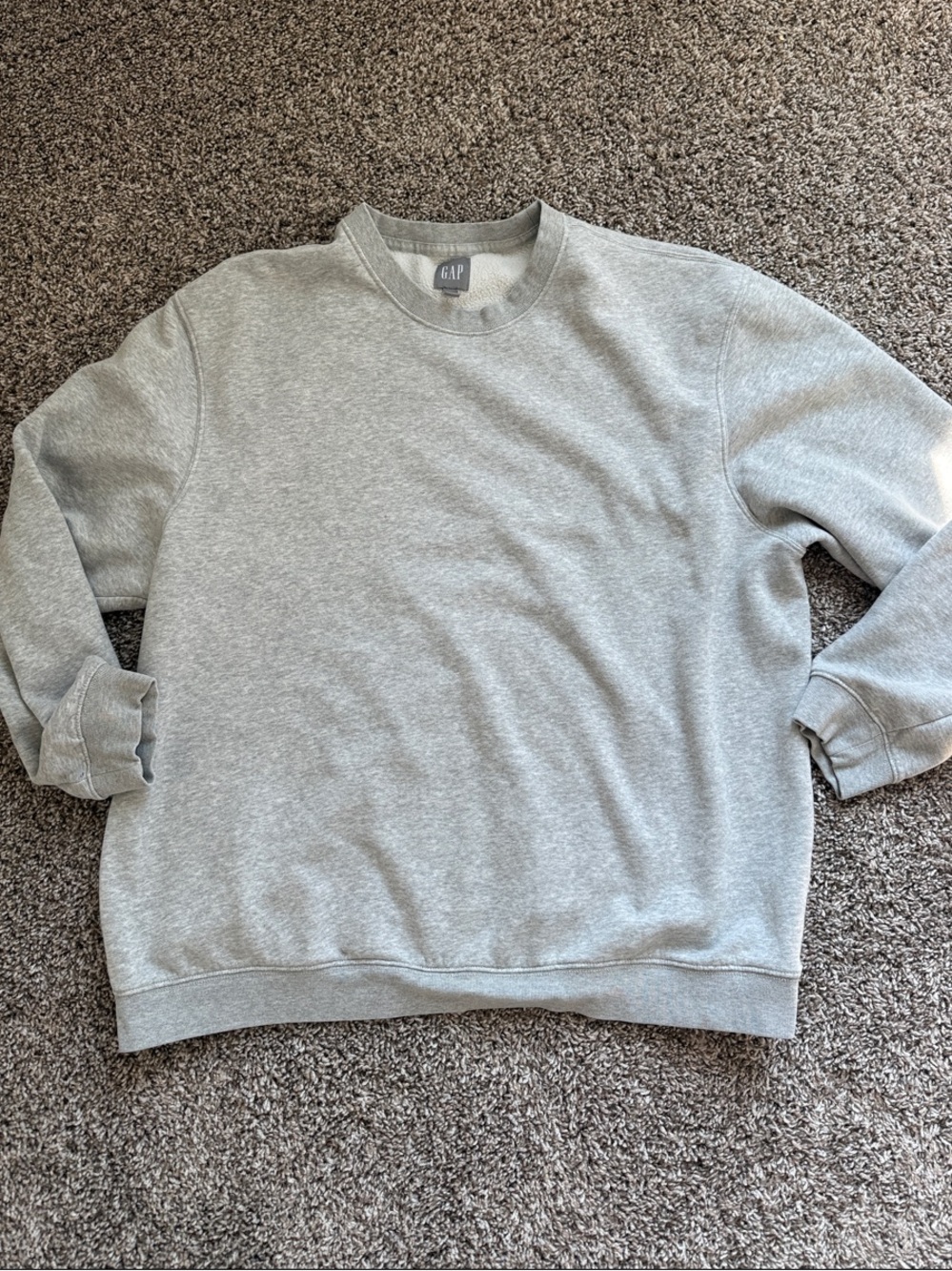 GAP Gray Men's Crewneck Sweatshirt